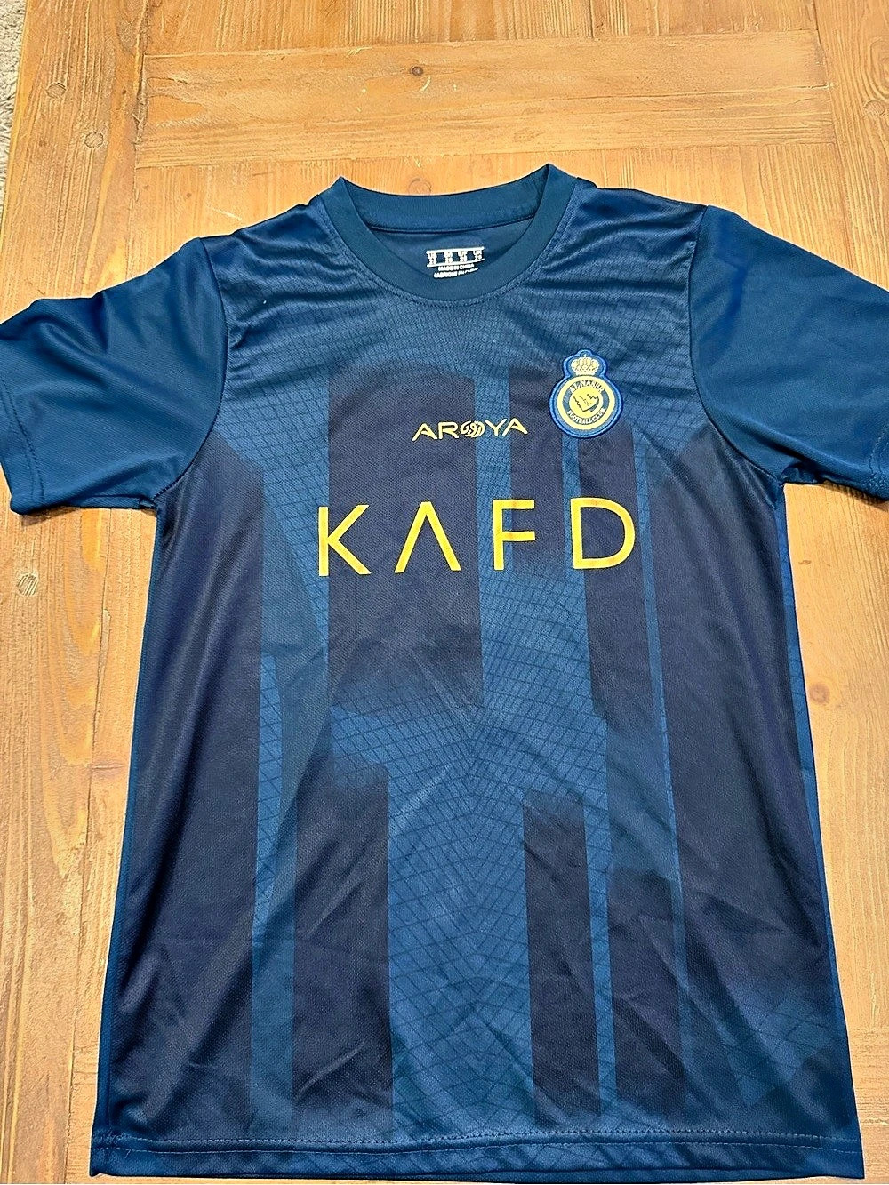 Cristiano Ronaldo #7 Jersey Men's Blue & Yellow. Size 28
